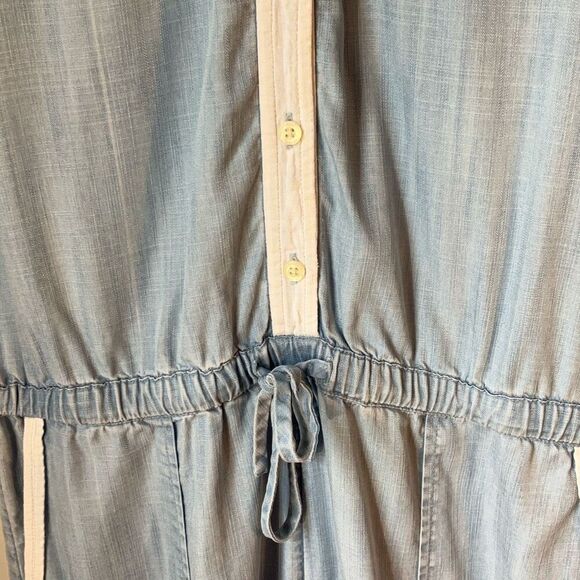 Vineyard Vines Lightweight Denim Jumpsuit, Size 4 Pockets! Straight Leg preppy - Picture 11 of 11